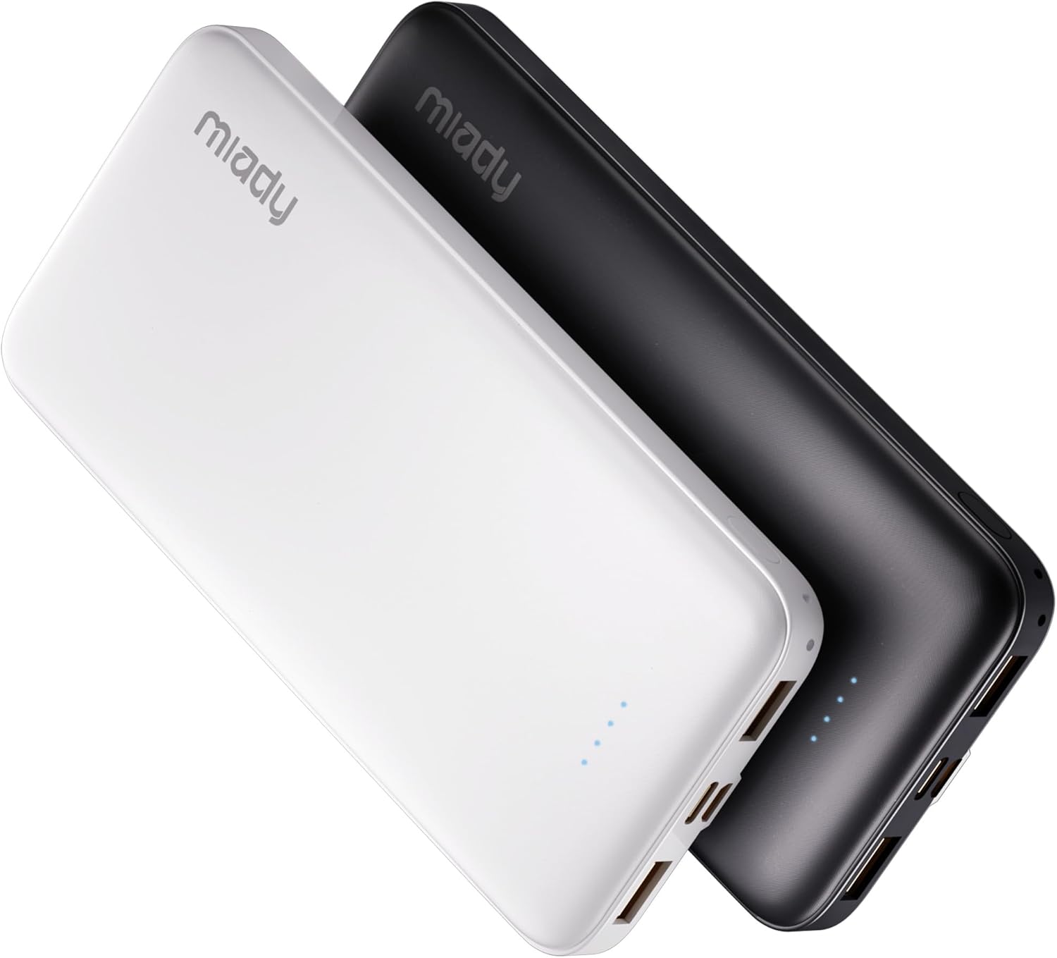 Miady 2-Pack 10000mAh Dual USB Portable Charger, USB-C Fast Charging Power Bank, Backup Charger for iPhone 15/14/13, Galaxy S23/22, Pixel and etc - Image 9